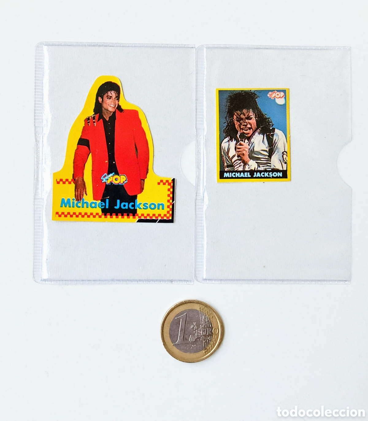 Coleccionismo cromos antiguos: MICHAEL JACKSON PEGATINA SUPER POP - Foto 1