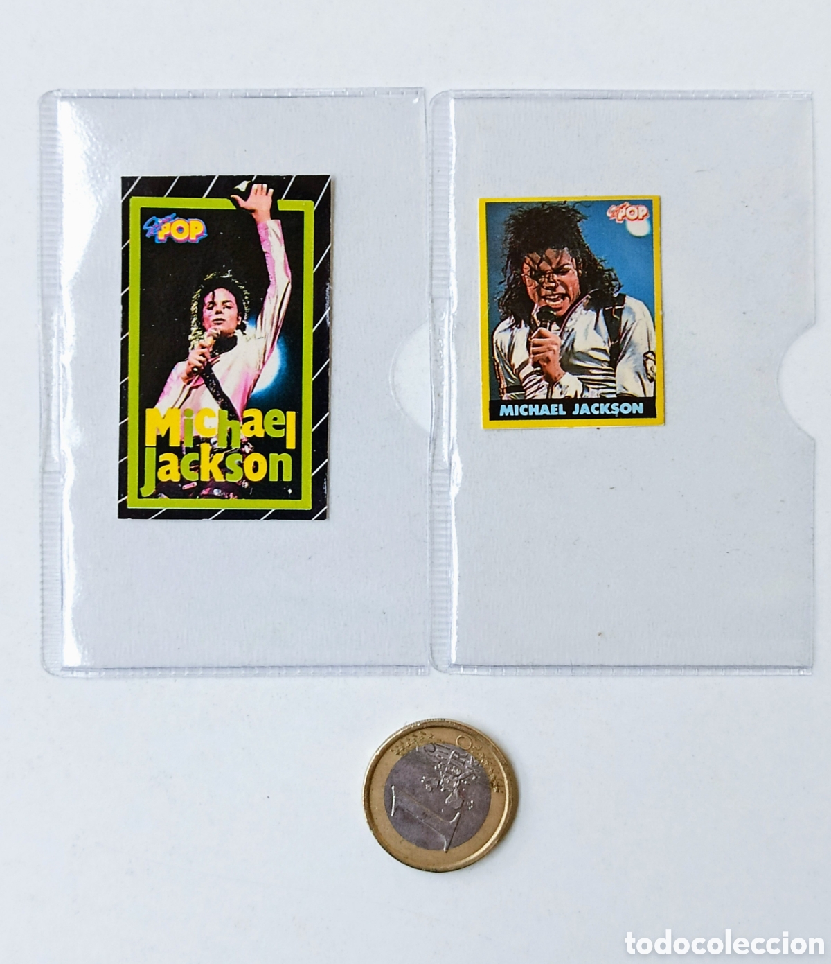 Coleccionismo cromos antiguos: MICHAEL JACKSON PEGATINA SUPER POP - Foto 1