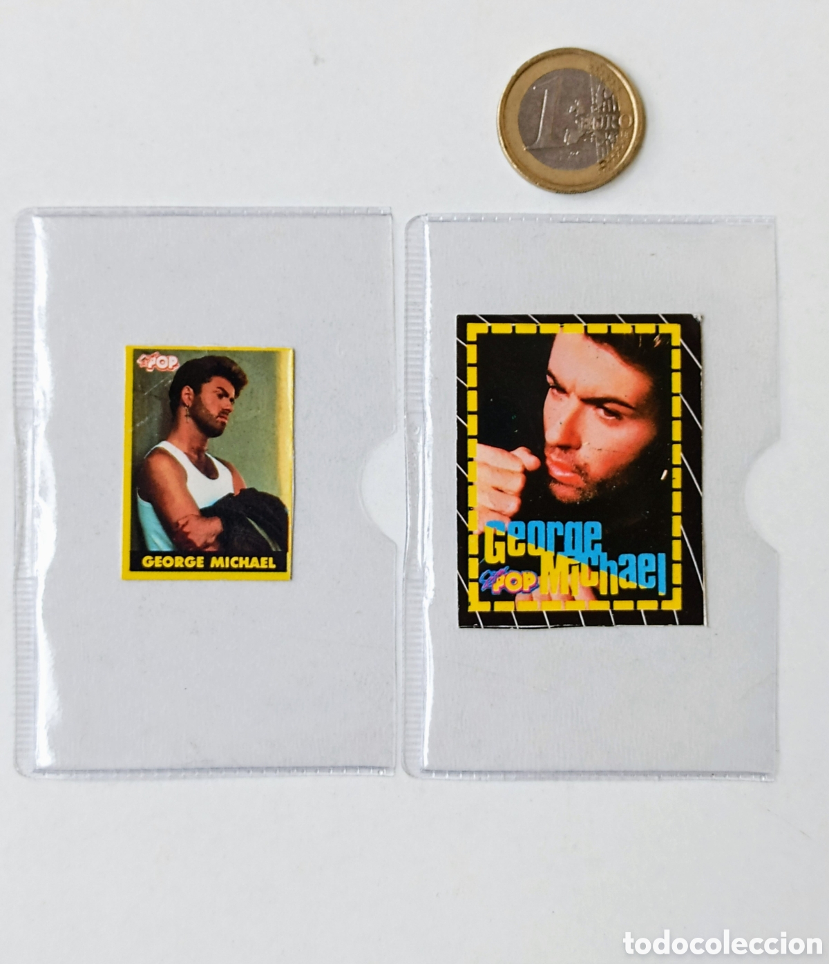 Coleccionismo cromos antiguos: GEORGE MICHAEL PEGATINA SUPER POP - Foto 1