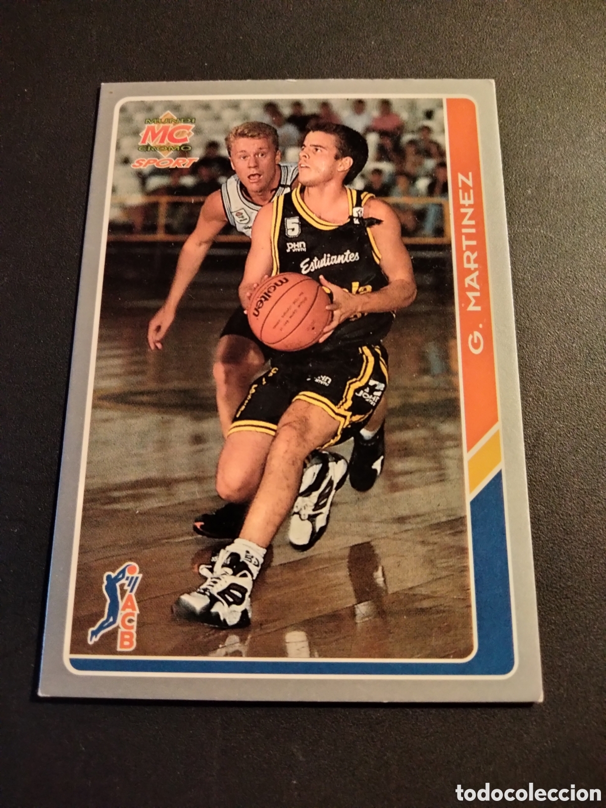 Collezionismo Figurine antiche: G. MART&Iacute;NEZ # 40 ESTUDIANTES ACB FICHAS DE LA LIGA 94/95 MUNDICROMO SPORT
