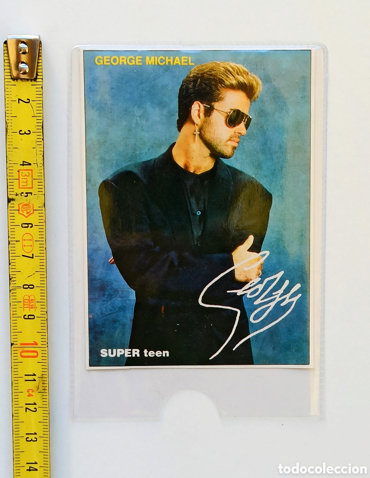 Coleccionismo cromos antiguos: GEORGE MICHAEL PEGATINA SUPER POP - Foto 1