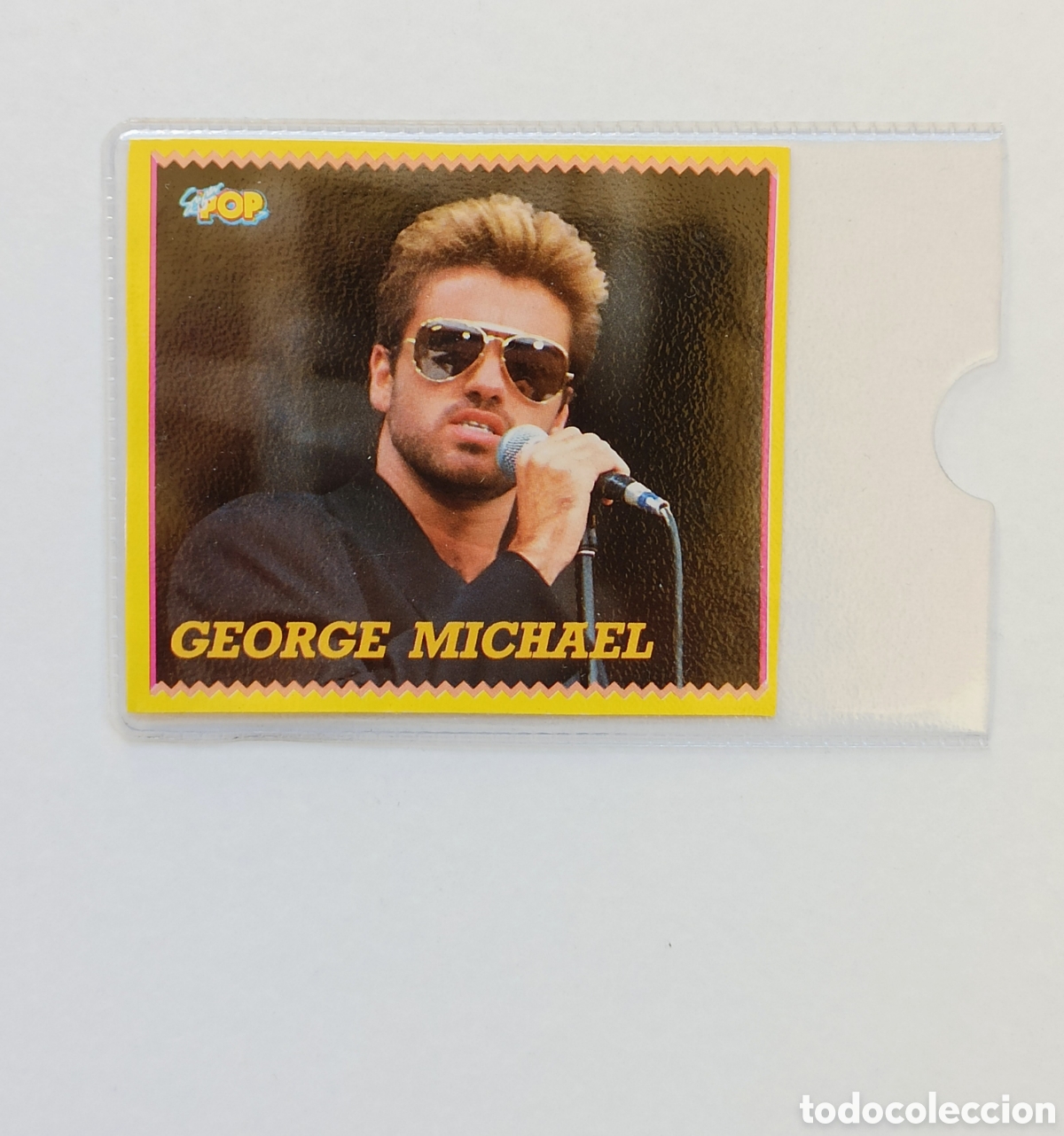 Coleccionismo cromos antiguos: GEORGE MICHAEL PEGATINA SUPER POP - Foto 1