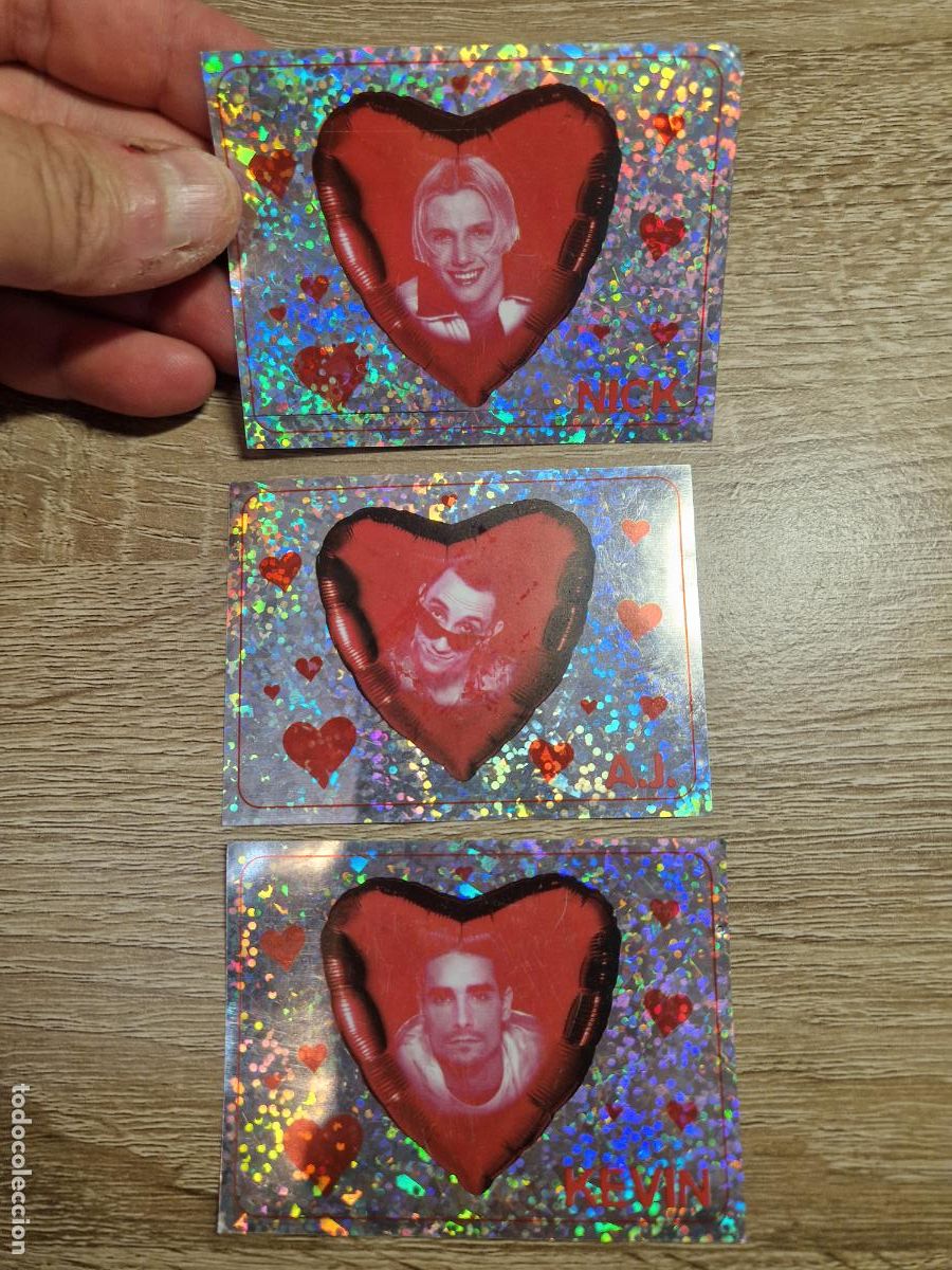 Sammeln alte Sammelbilder: 3 ANTIGUO CROMO ADHESIVO ALBUM OFICIAL STICKER BACSTREET BOYS 1997