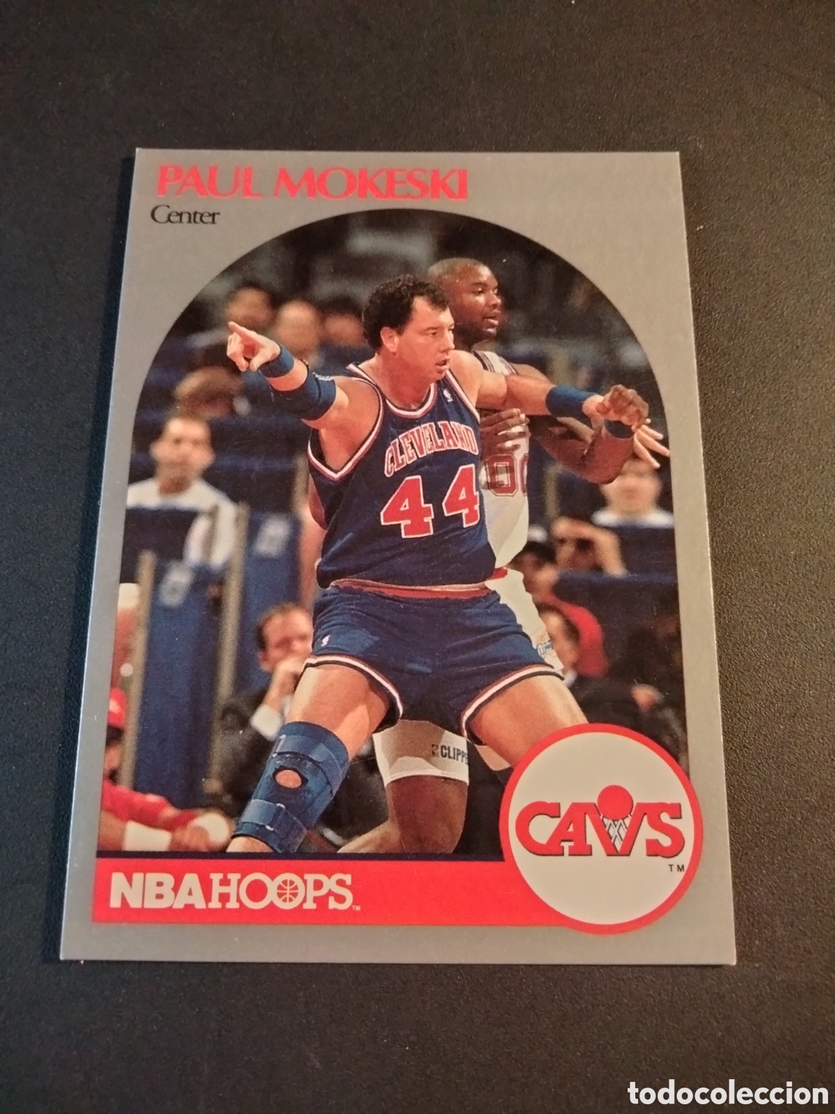Sammeln alte Sammelbilder: PAUL MOKESKI # 76 CLEVELAND CAVALIERS NBA HOOPS 90/91 TRADING CARD