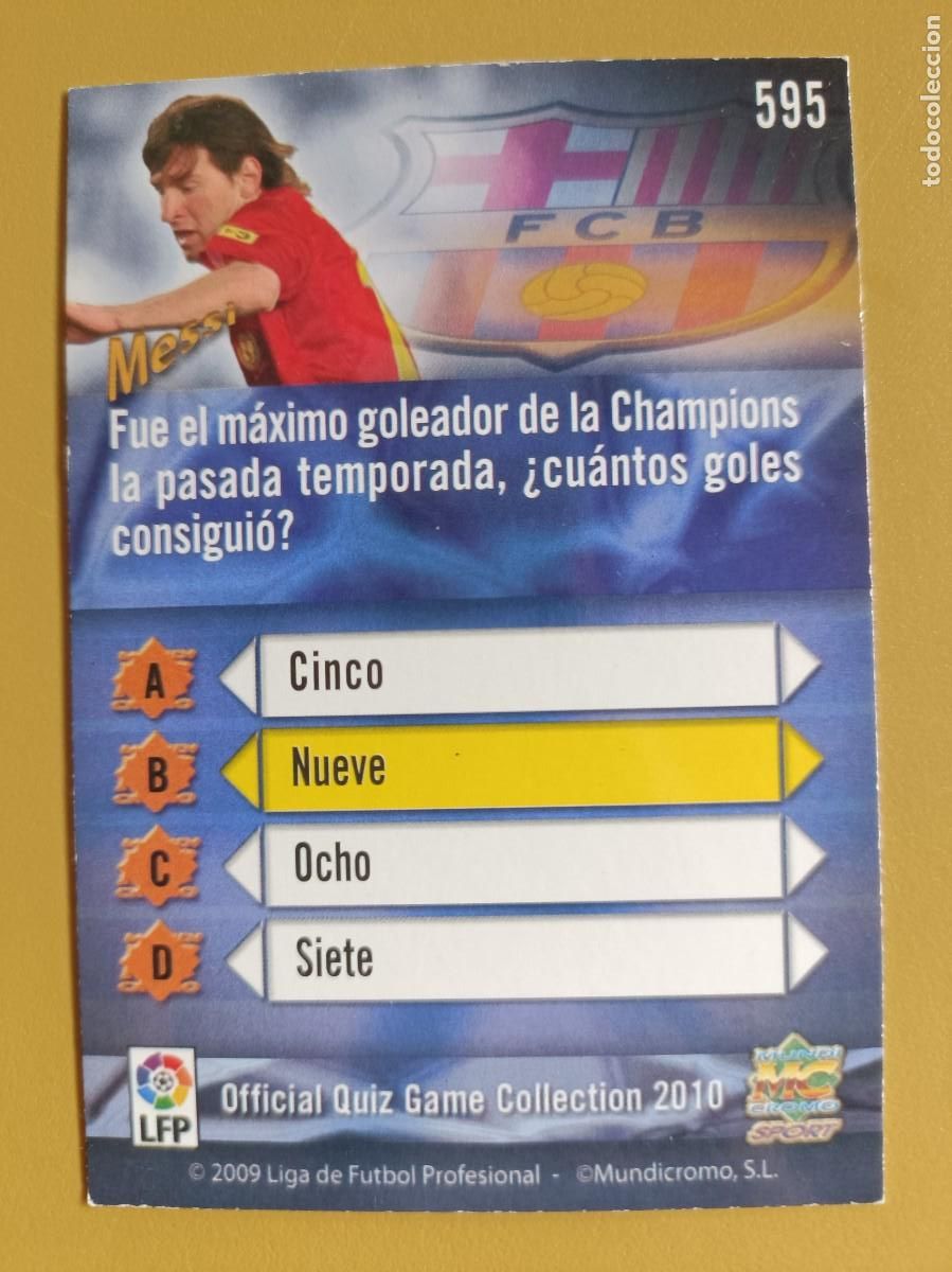 Coleccionismo cromos antiguos: messi, 2010 mundicromo - Foto 2