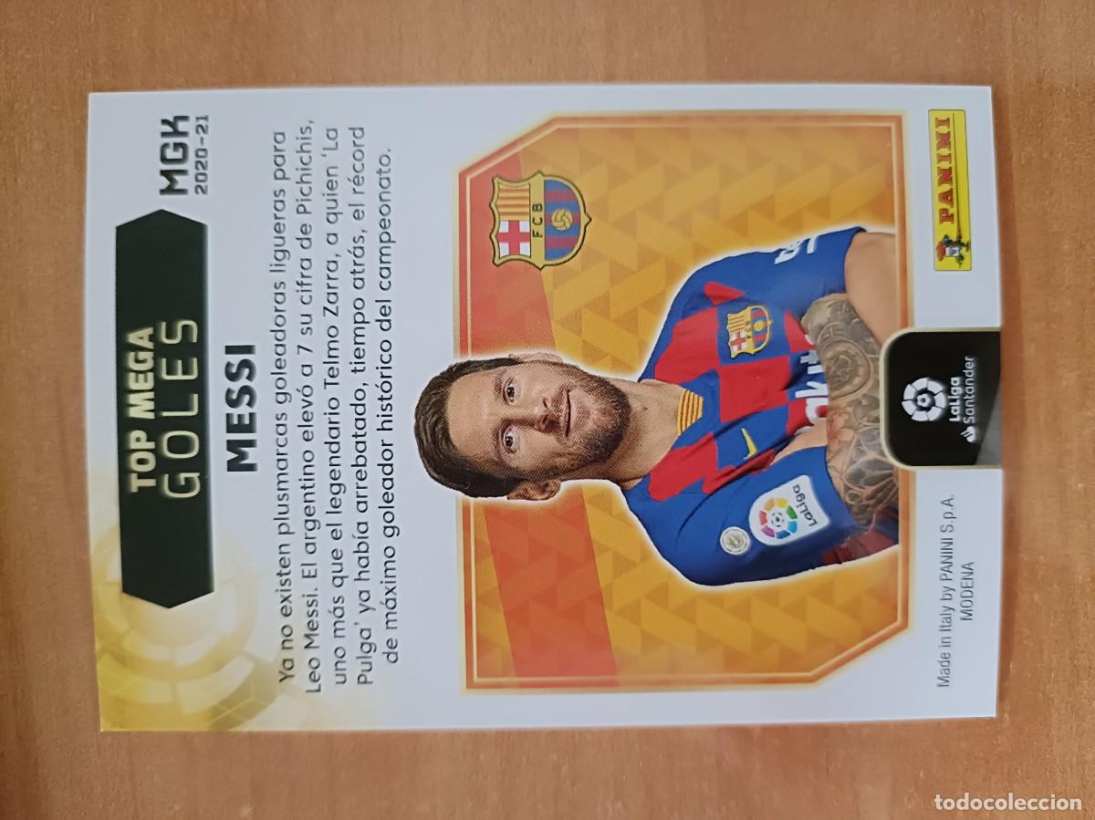Coleccionismo cromos antiguos: messi, top mega goles edicion limitada 2021 - Foto 2