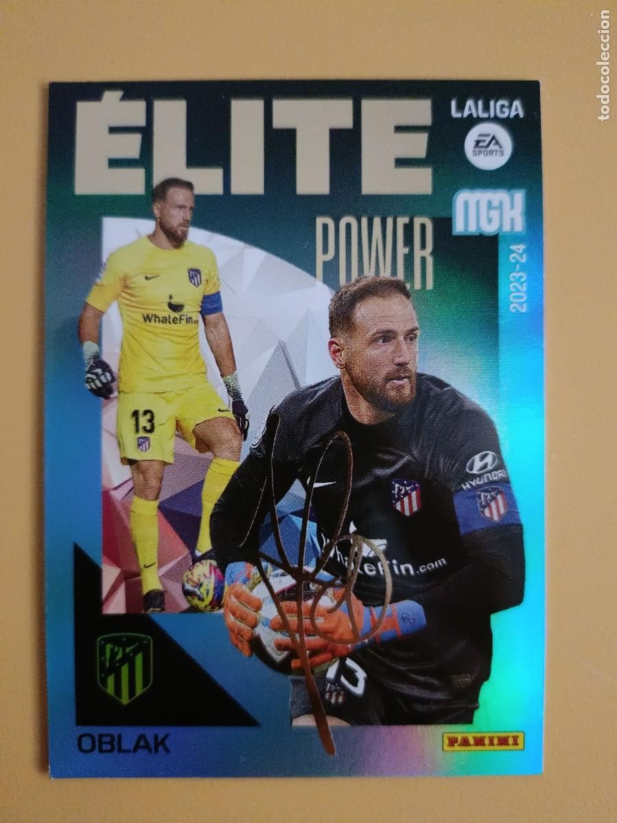 Coleccionismo cromos antiguos: oblak. 2023 24 power firmada - Foto 1