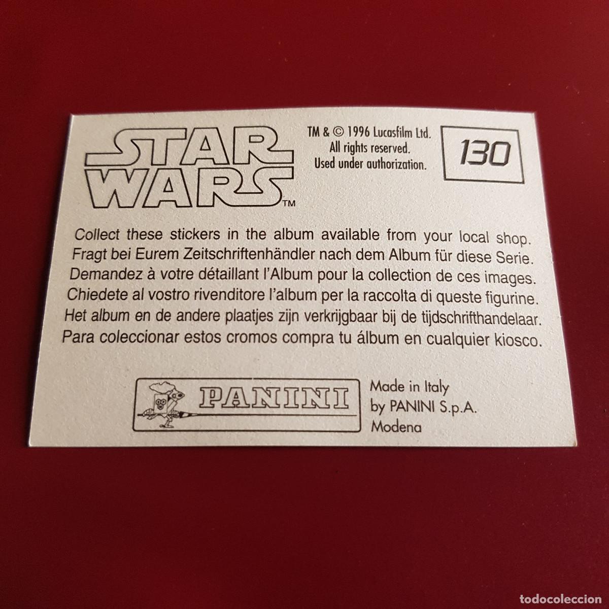 Coleccionismo cromos antiguos: PANINI - STAR WARS - 1996 - 96 - 130 - NUNCA PEGADO - Foto 2