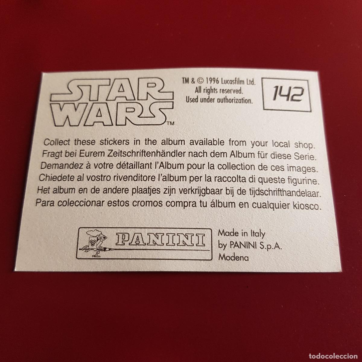 Coleccionismo cromos antiguos: PANINI - STAR WARS - 1996 - 96 - 142 - NUNCA PEGADO - Foto 2