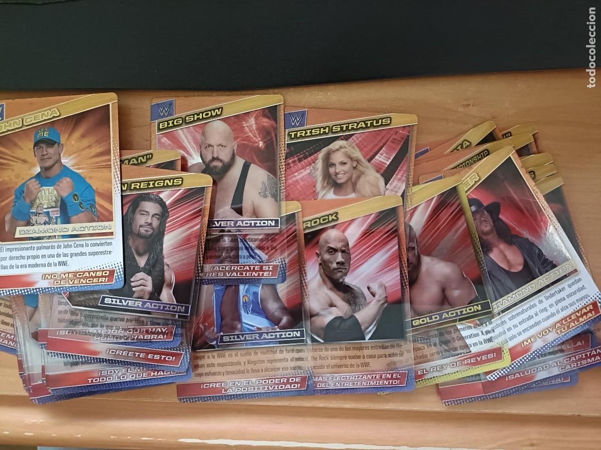 Coleccionismo cromos antiguos: WWE 2015 DE PANINI LOTE DE 38 CROMOS - Foto 1