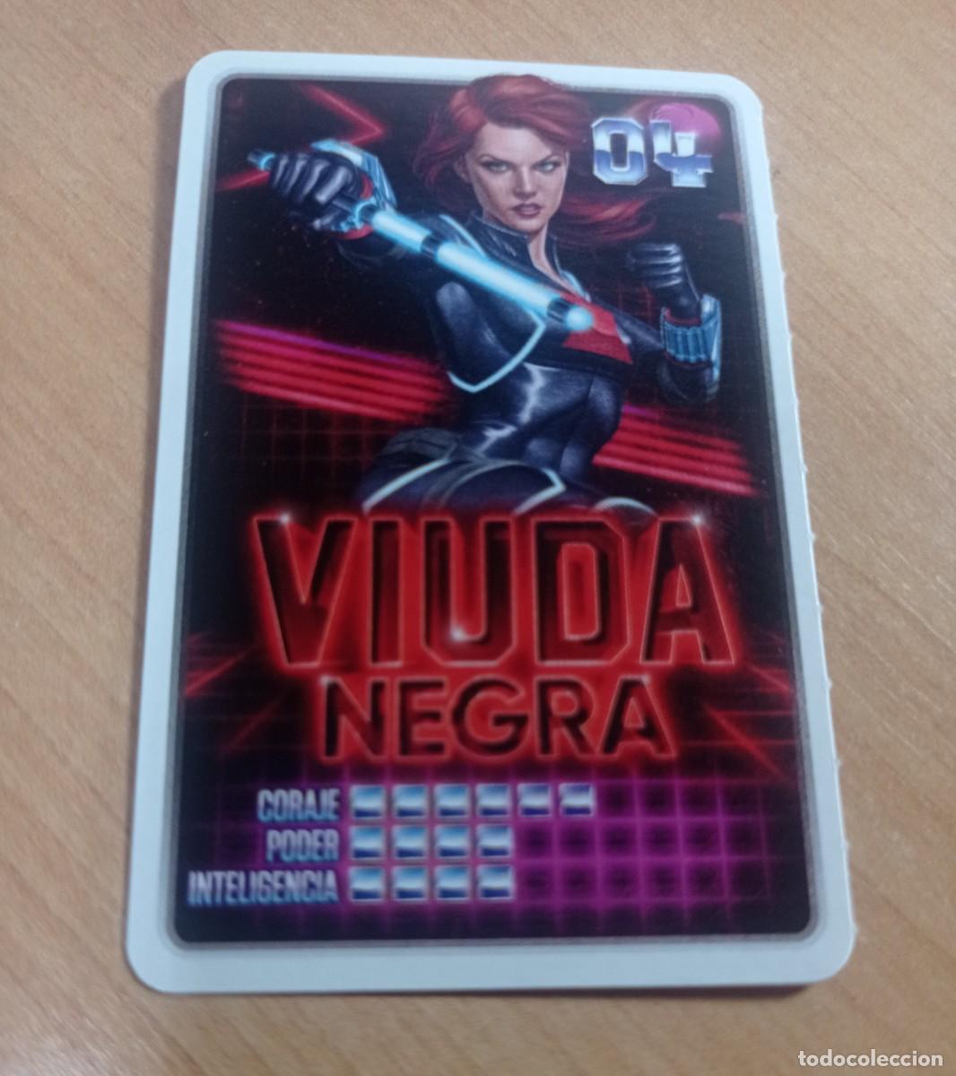 Coleccionismo cromos antiguos: 4 VIUDA NEGRA COLECCI&Oacute;N MARVEL DESCUBRE TU PODER. CARREFOUR. - Foto 1
