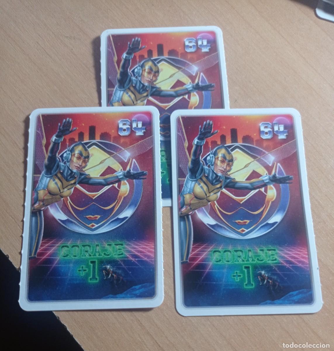 Coleccionismo cromos antiguos: 64 CORAJE + 2 Lote de 3 COLECCI&Oacute;N MARVEL DESCUBRE TU PODER. CARREFOUR. - Foto 1