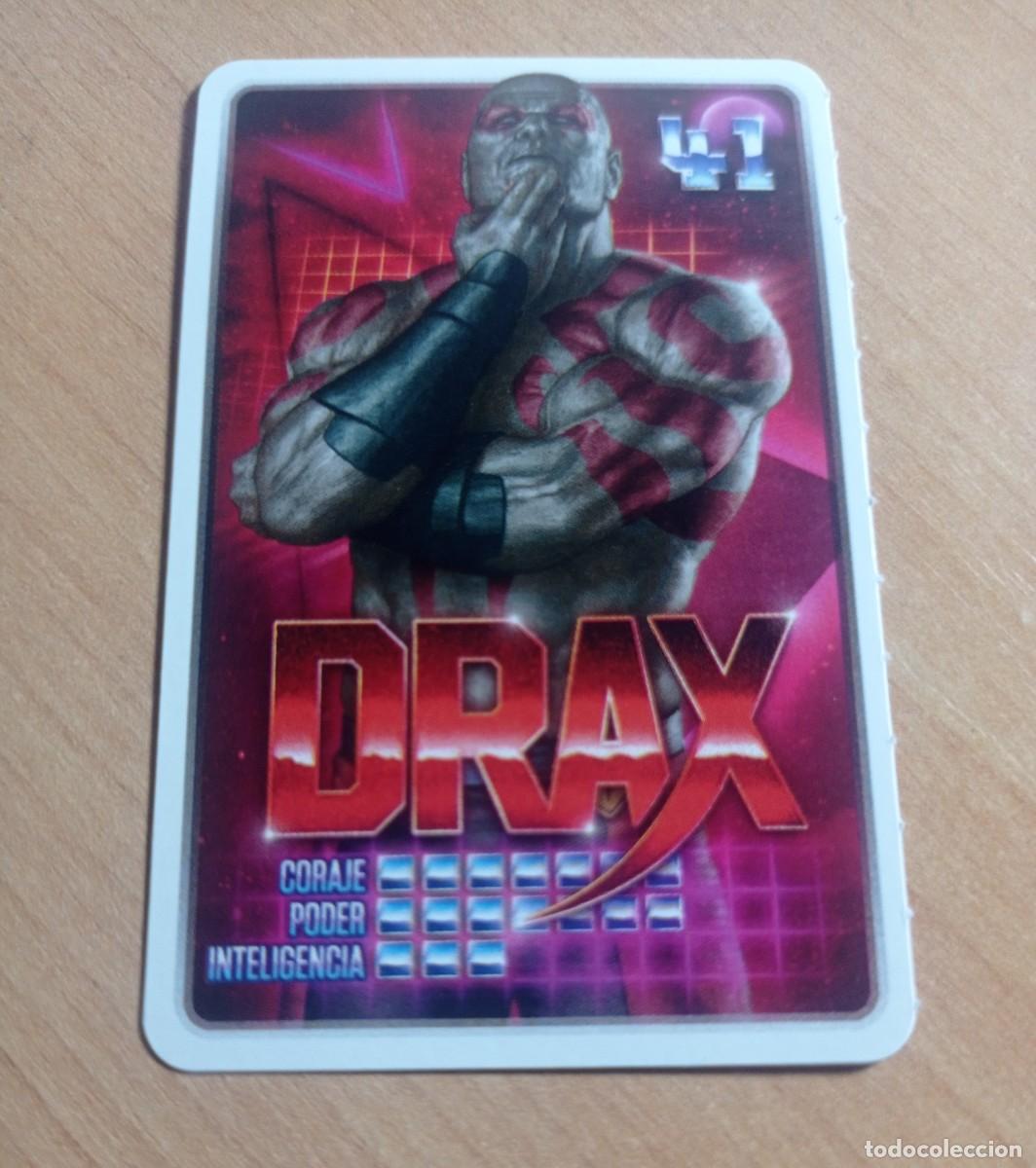 Coleccionismo cromos antiguos: 42 DRAX COLECCI&Oacute;N MARVEL DESCUBRE TU PODER. CARREFOUR. - Foto 1