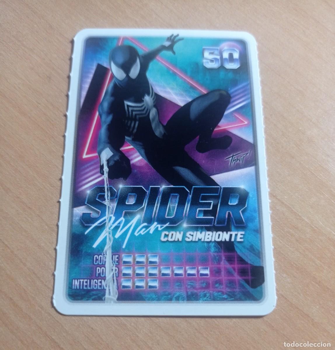 Coleccionismo cromos antiguos: 50 SPIDERMAN CON SIMBIONTE COLECCI&Oacute;N MARVEL DESCUBRE TU PODER. CARREFOUR. - Foto 1