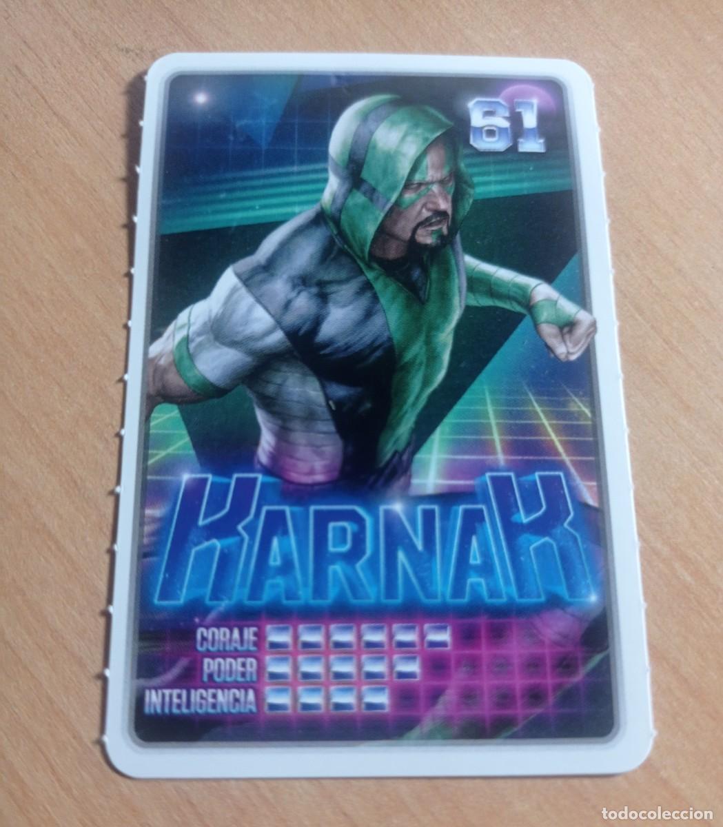 Coleccionismo cromos antiguos: 61 KARNAK COLECCI&Oacute;N MARVEL DESCUBRE TU PODER. CARREFOUR. - Foto 1