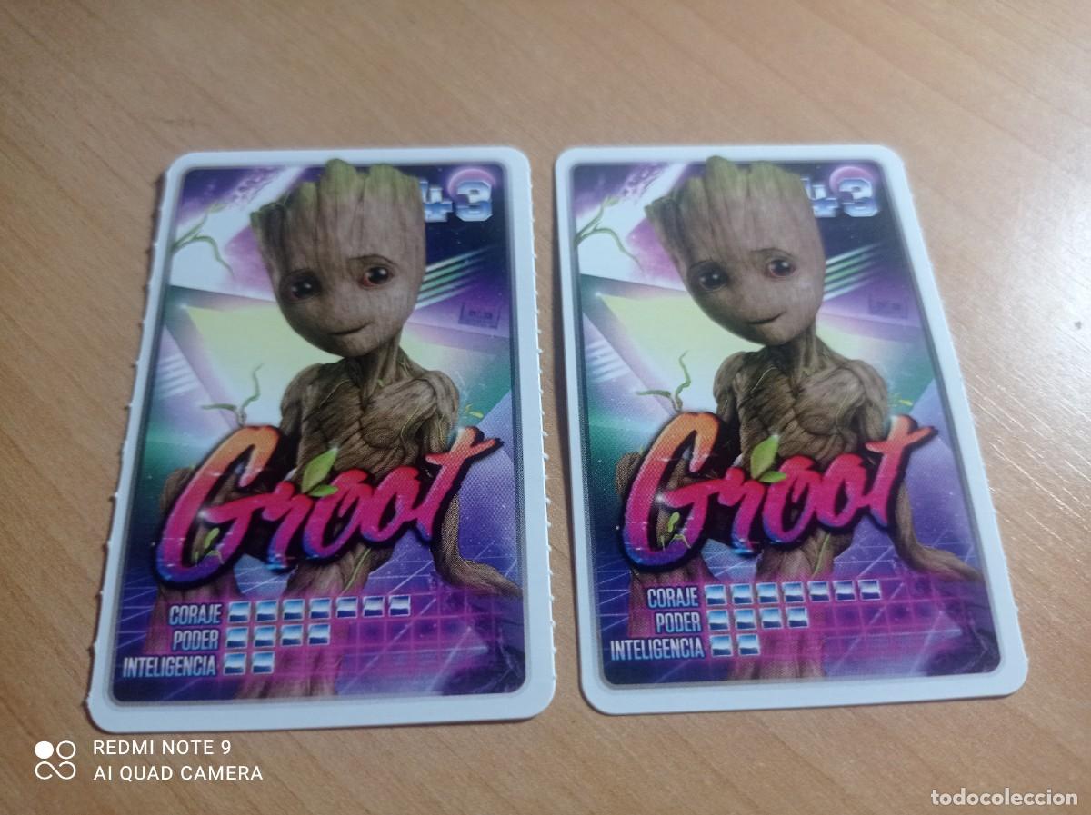 Coleccionismo cromos antiguos: 43 GROOT GUARDIANES DE LA GALAXIA MARVEL DESCUBRE TU PODER. CARREFOUR. - Foto 1