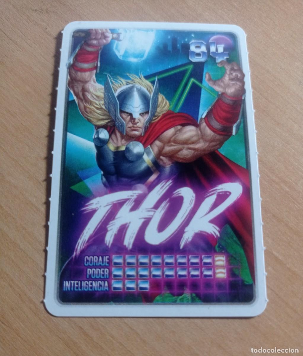 Coleccionismo cromos antiguos: 84 THOR COLECCI&Oacute;N MARVEL DESCUBRE TU PODER. CARREFOUR. - Foto 1