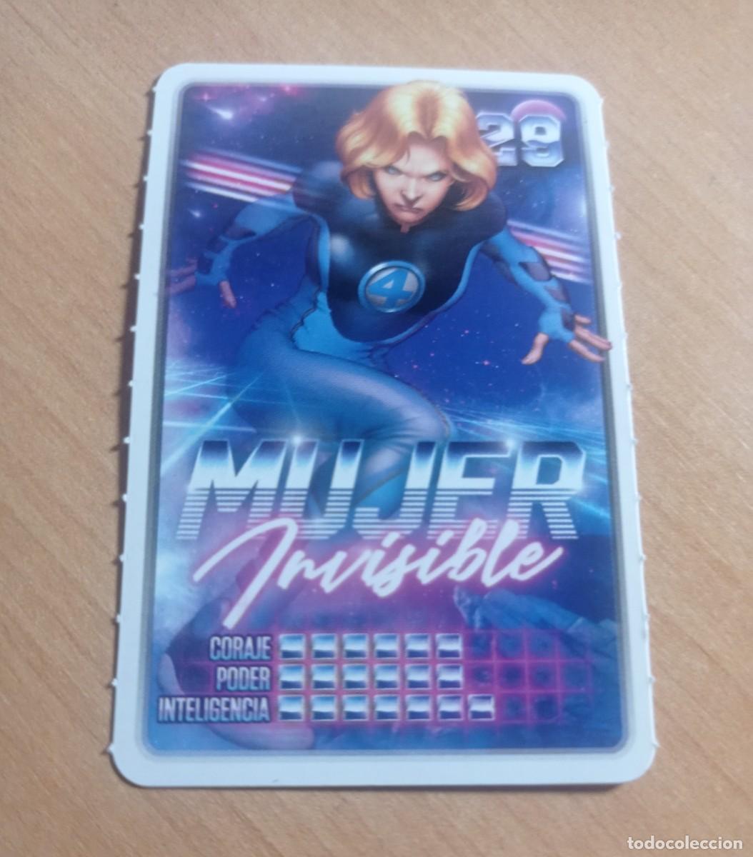 Coleccionismo cromos antiguos: 29 MUJER INVISIBLE COLECCI&Oacute;N MARVEL DESCUBRE TU PODER. CARREFOUR. - Foto 1