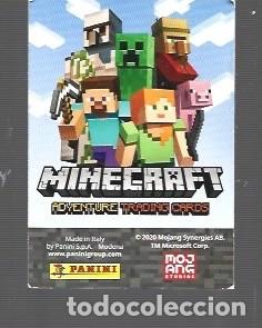 Coleccionismo cromos antiguos: CROMO DE MINECRAFT EDITOR PANINI EL A&Ntilde;O 2020 - Foto 1