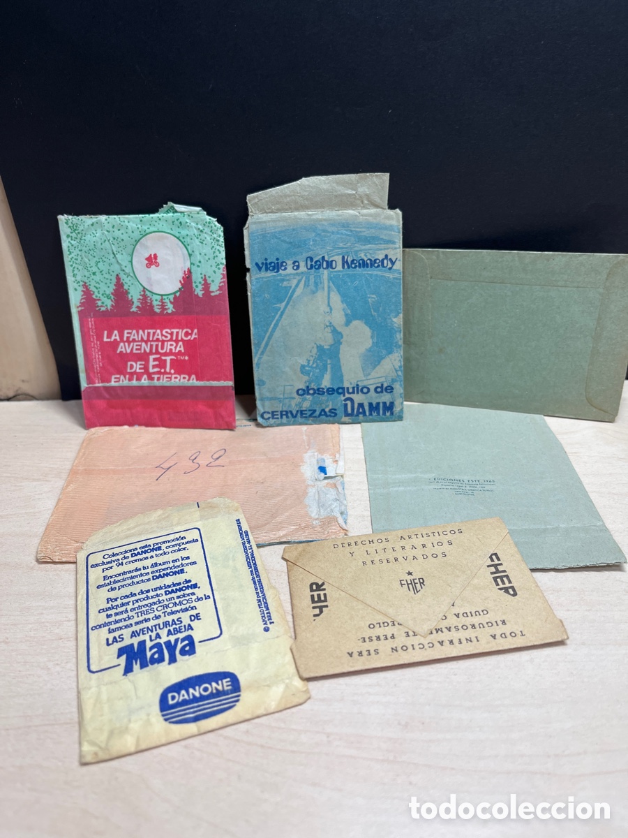 Coleccionismo cromos antiguos: LOTE 7 SOBRES DE CROMOS ANTIGUOS VAC&Iacute;OS - Foto 9