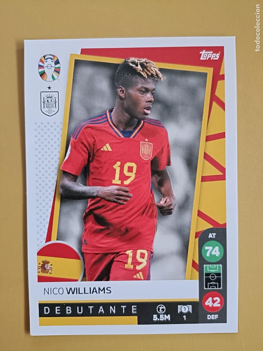 Coleccionismo cromos antiguos: nico williams euro 2024 - Foto 1