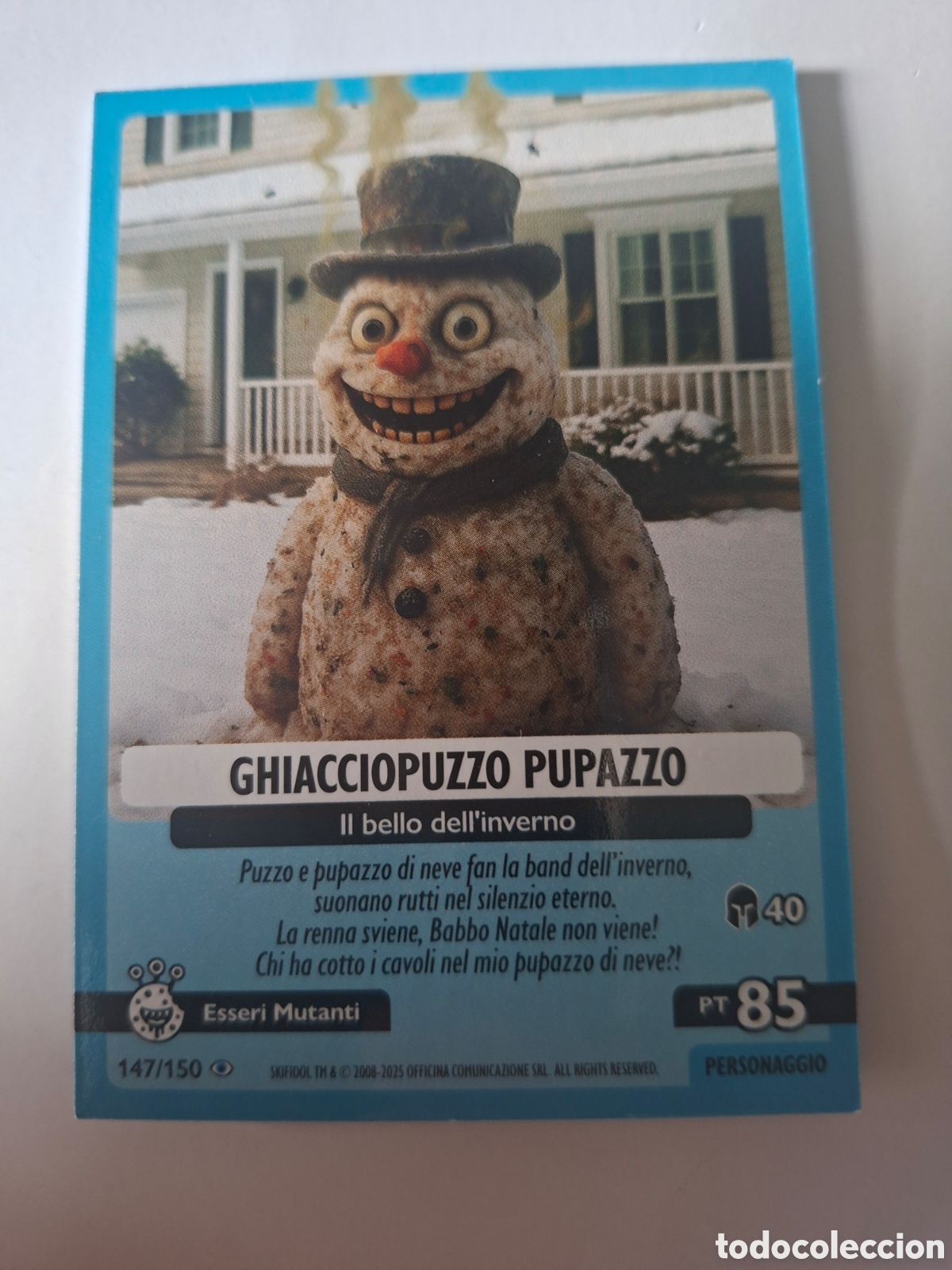 Coleccionismo Cromos antiguos: 147 GHIACCIOPUZZO PUPAZZO Skifidol Italian Brainrot