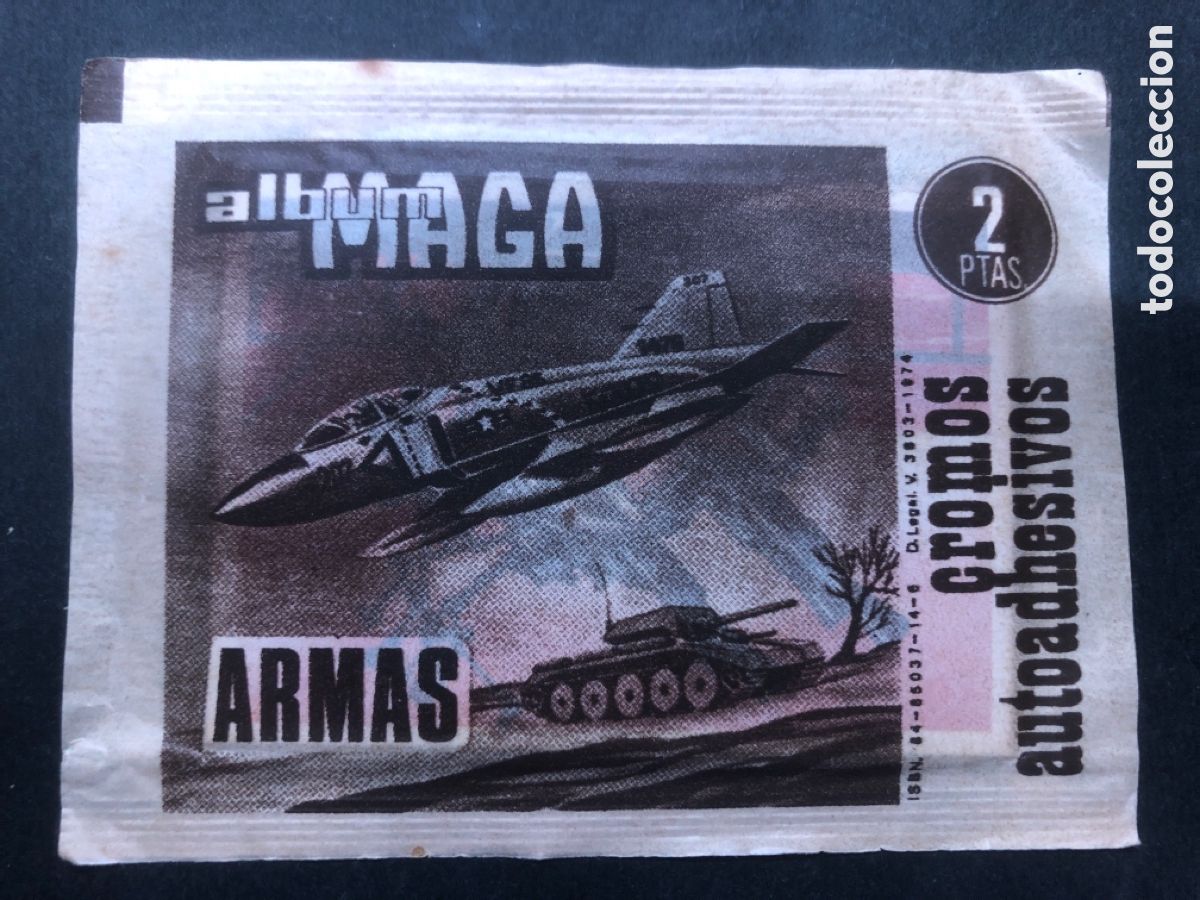 Colecionismo Cromos antigos: SOBRE CON CROMOS ALBUM ARMAS EDITORIAL MAGA
