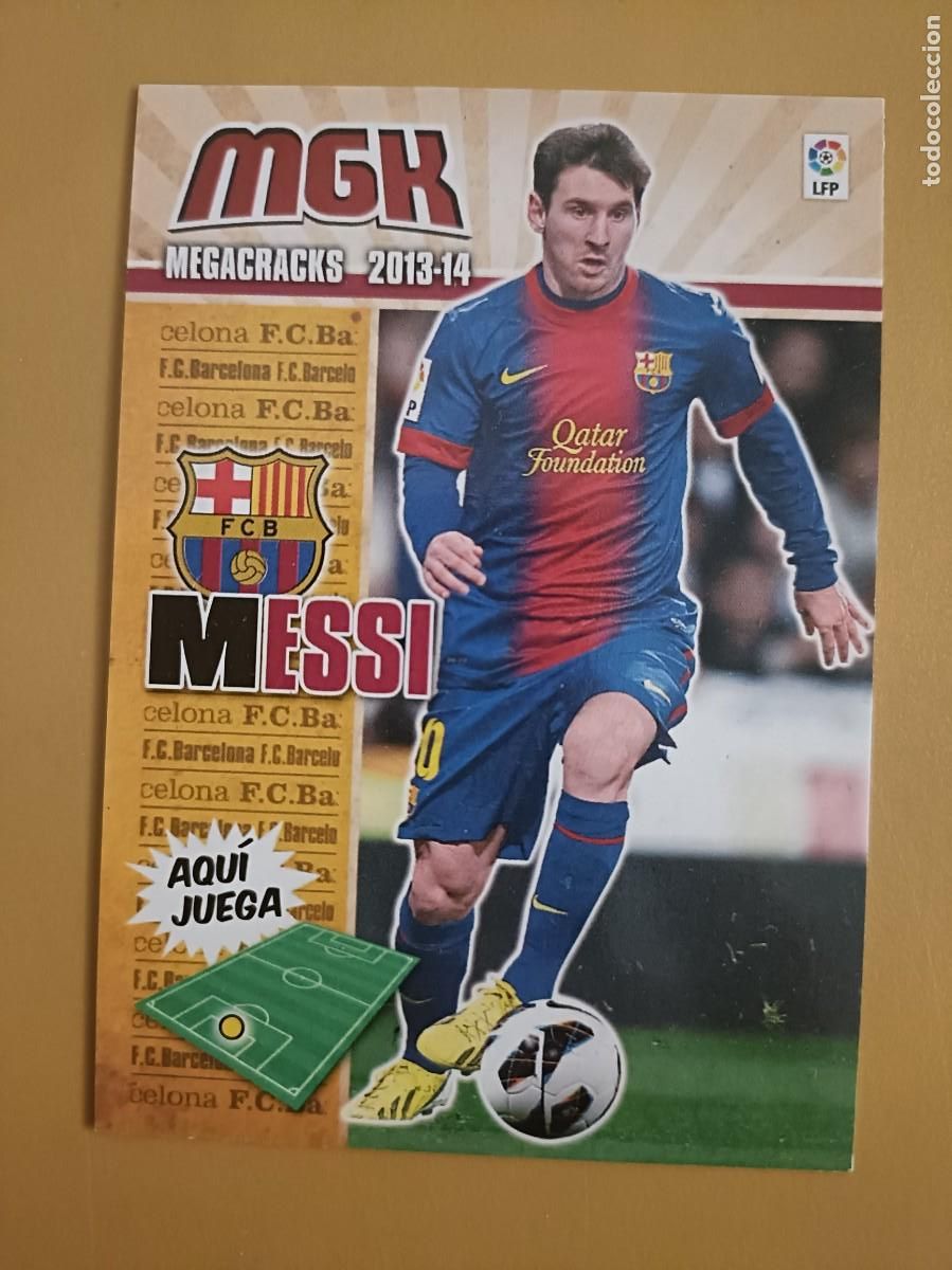 Coleccionismo cromos antiguos: messi, 2013 14 megacracks - Foto 1