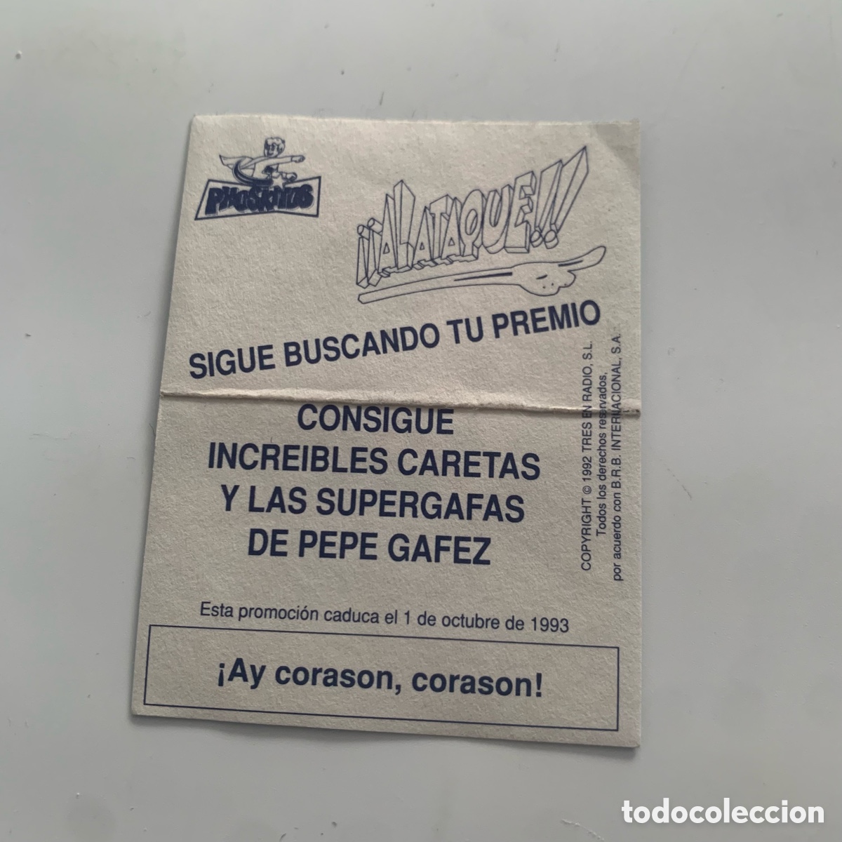Coleccionismo cromos antiguos: cromo phoskitos al ataque bernardo - Foto 2