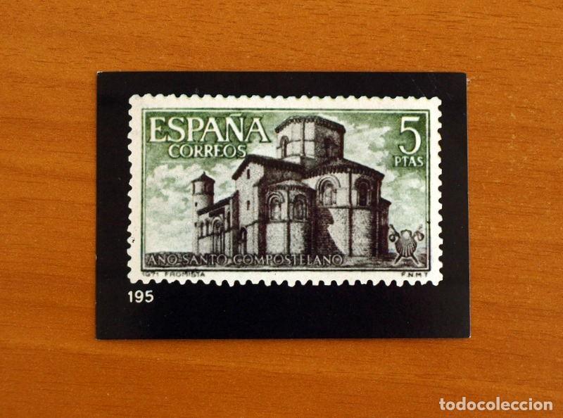 Colecionismo Cromos antigos: El Sello Espa&ntilde;ol 1967-1971 - Cromo N&ordm; 195, A&ntilde;o Santo Compostelano - Ediciones Keisa A&ntilde;o 1973