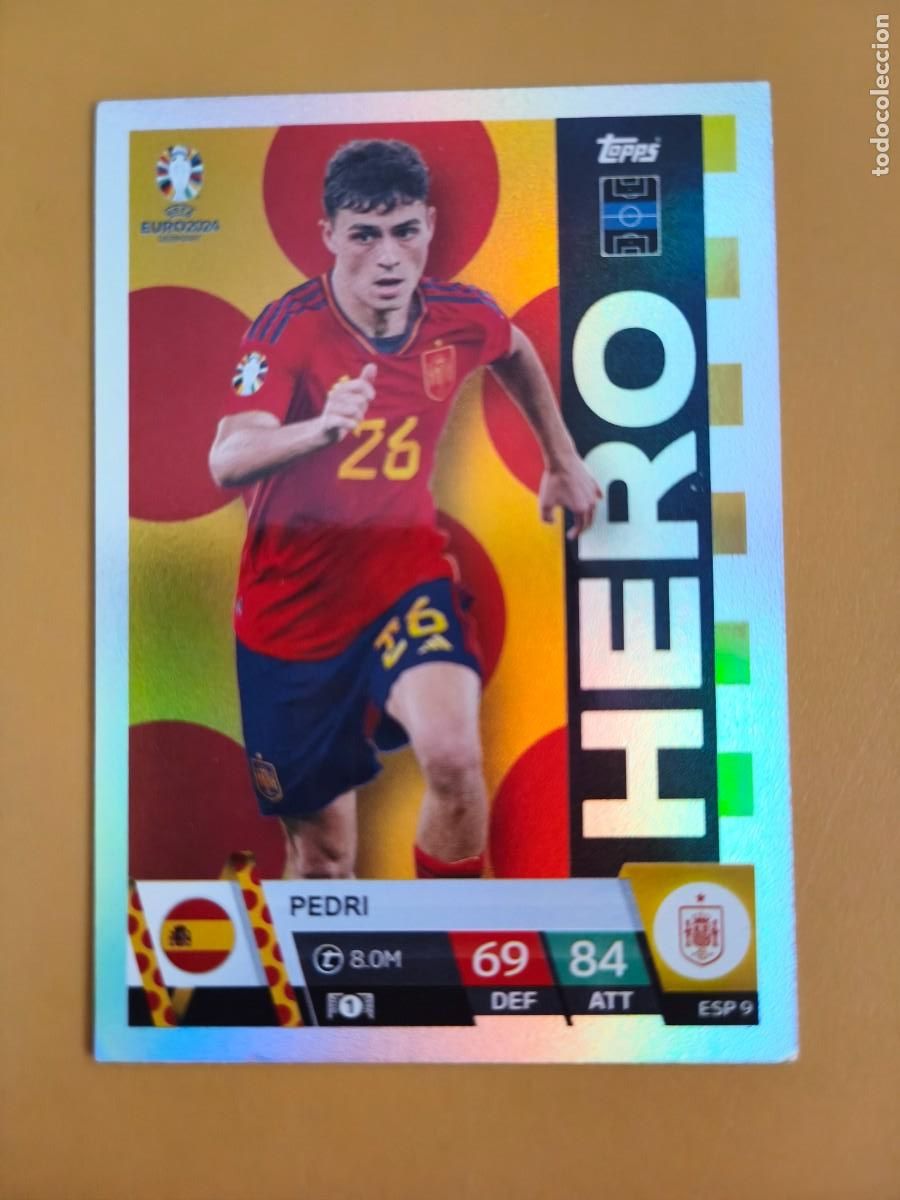Coleccionismo cromos antiguos: pedri, euro 2024. hero - Foto 1