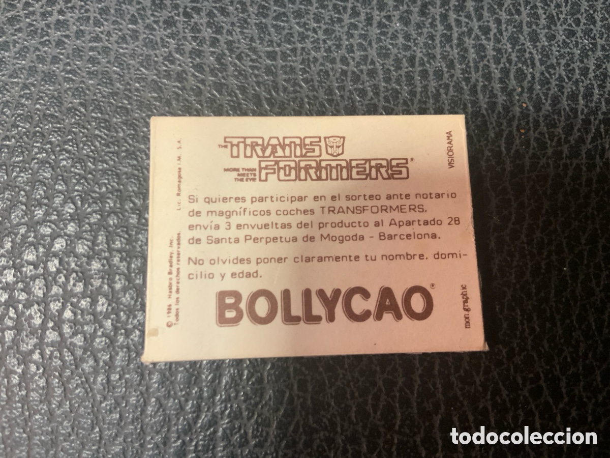 Coleccionismo cromos antiguos: Transformers pegatina cromo visiorama - Foto 3