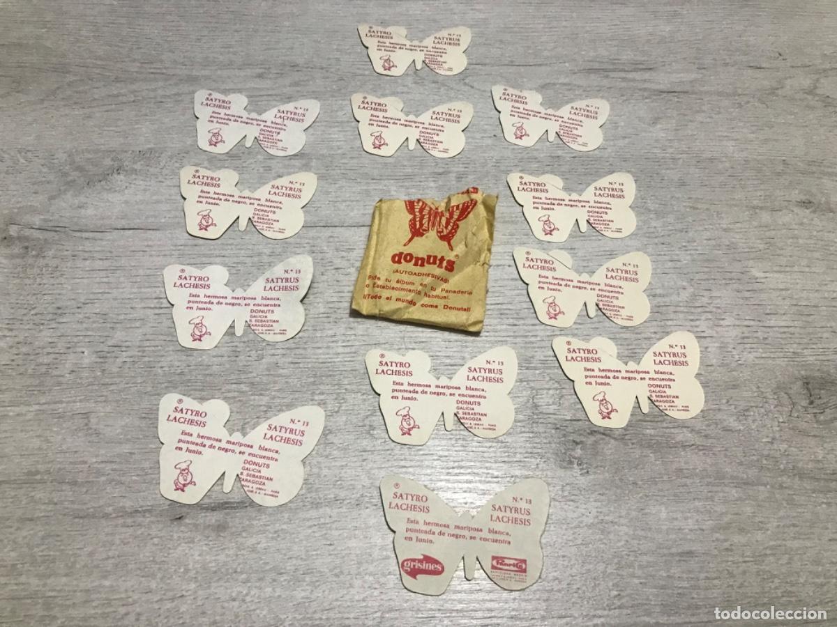 Coleccionismo cromos antiguos: Sobre Donuts con 12 mariposas - Foto 7