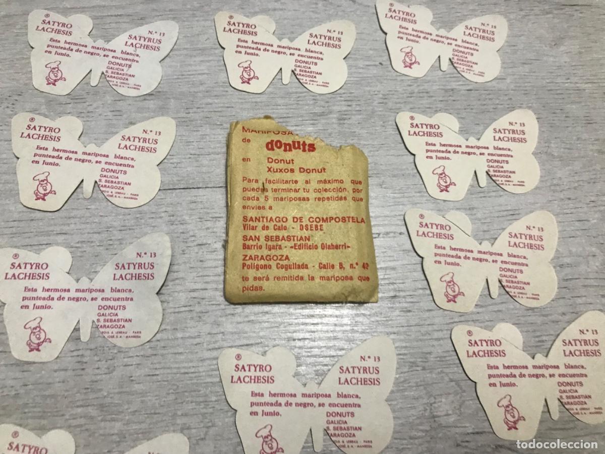 Coleccionismo cromos antiguos: Sobre Donuts con 12 mariposas - Foto 11