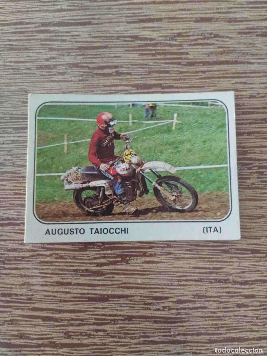 Collezionismo Figurine antiche: N&deg; 219 Augusto Taiocchi - Sin Pegar - Cromo MOTO Sport - Panini - 1980