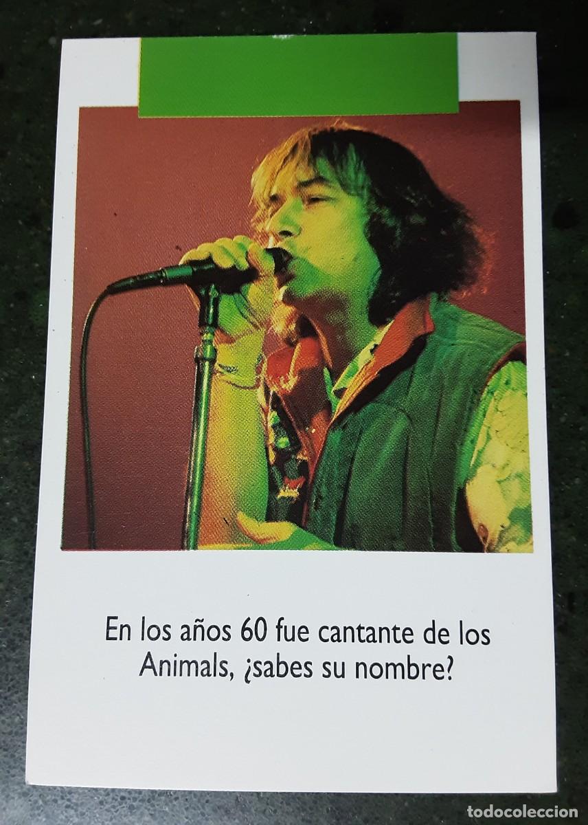 Coleccionismo cromos antiguos: ERIC BURDON , CROMO TRIVIAL SALVAT 1990 - Foto 1