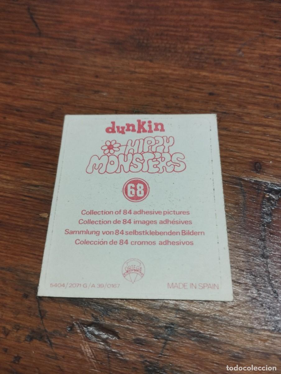 Coleccionismo cromos antiguos: DUNKIN HIPPY MONSTERS NUMERO 68. - Foto 2