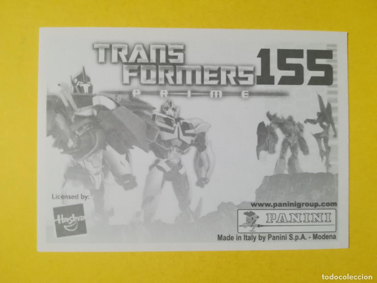 Coleccionismo cromos antiguos: Cromo Transformers Prime N&ordm; 155. Sin pegar. - Foto 2