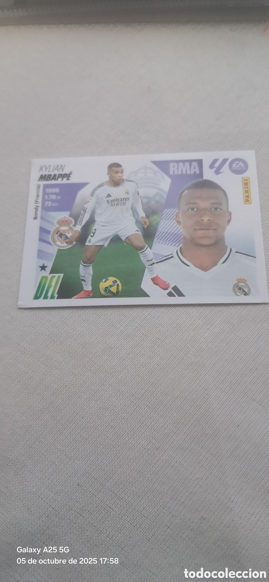 Coleccionismo cromos antiguos: KYLIAN MBAPPE REAL MADRID - Foto 1