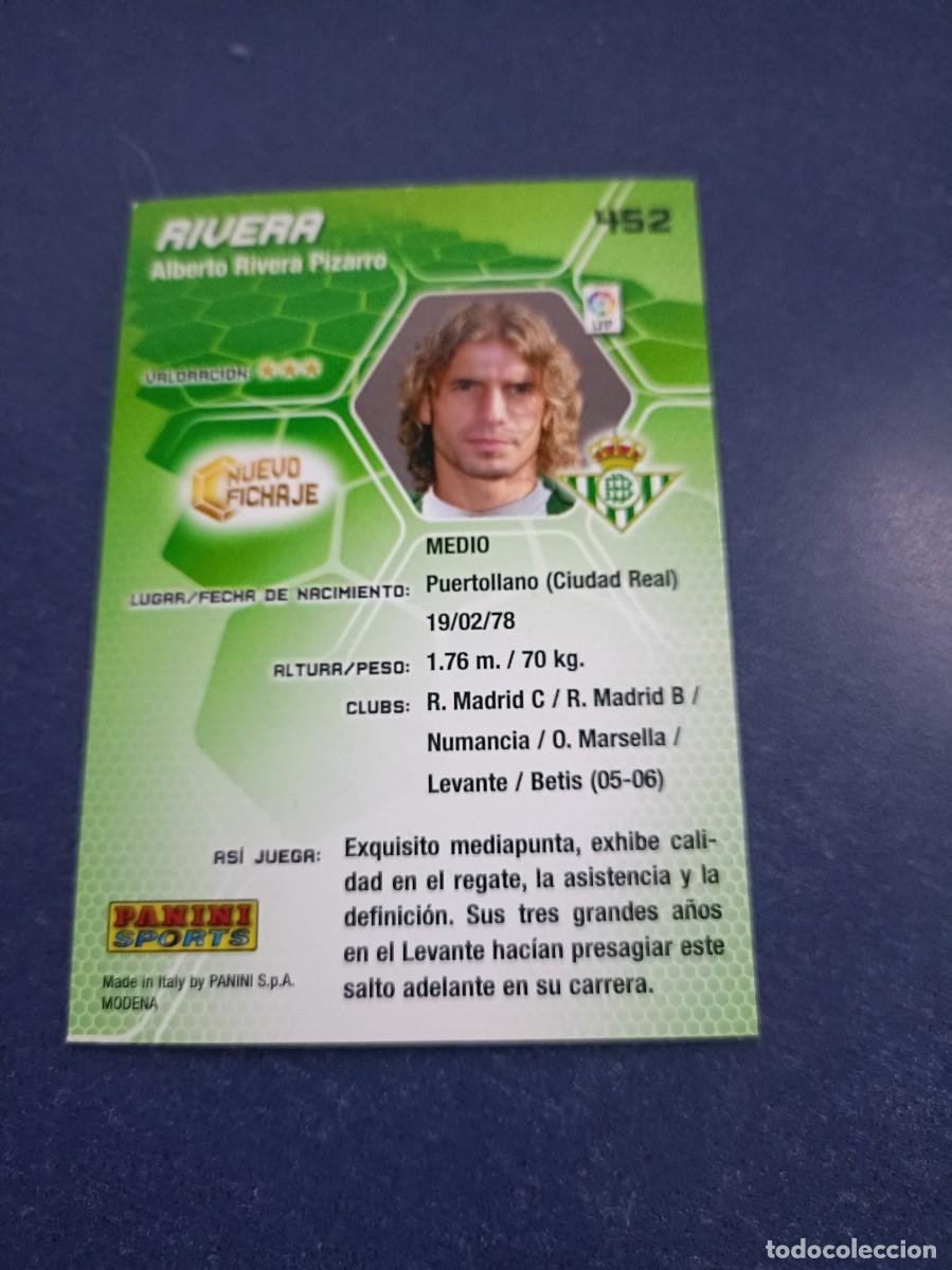 Coleccionismo cromos antiguos: RIVERA MEGA CRACKS 05 06 - Foto 2