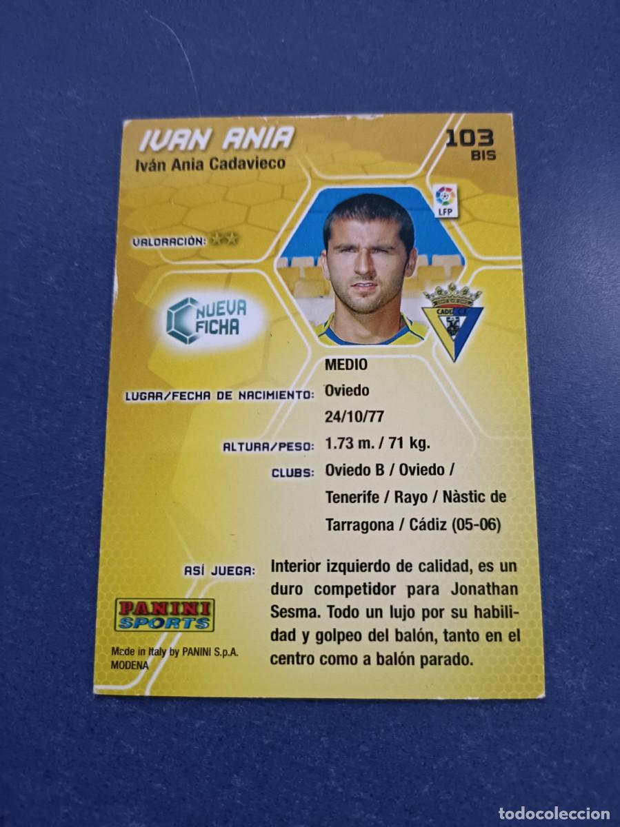 Coleccionismo cromos antiguos: IVAN ANIA MEGA CRACKS 05 06 - Foto 2