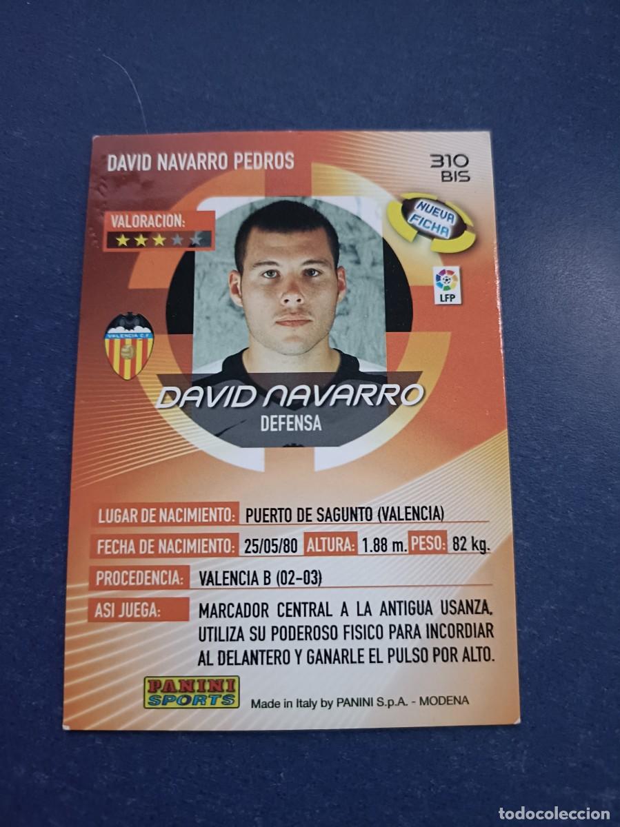 Coleccionismo cromos antiguos: DAVID NAVARRO MEGA CRACKS 06 07 - Foto 2
