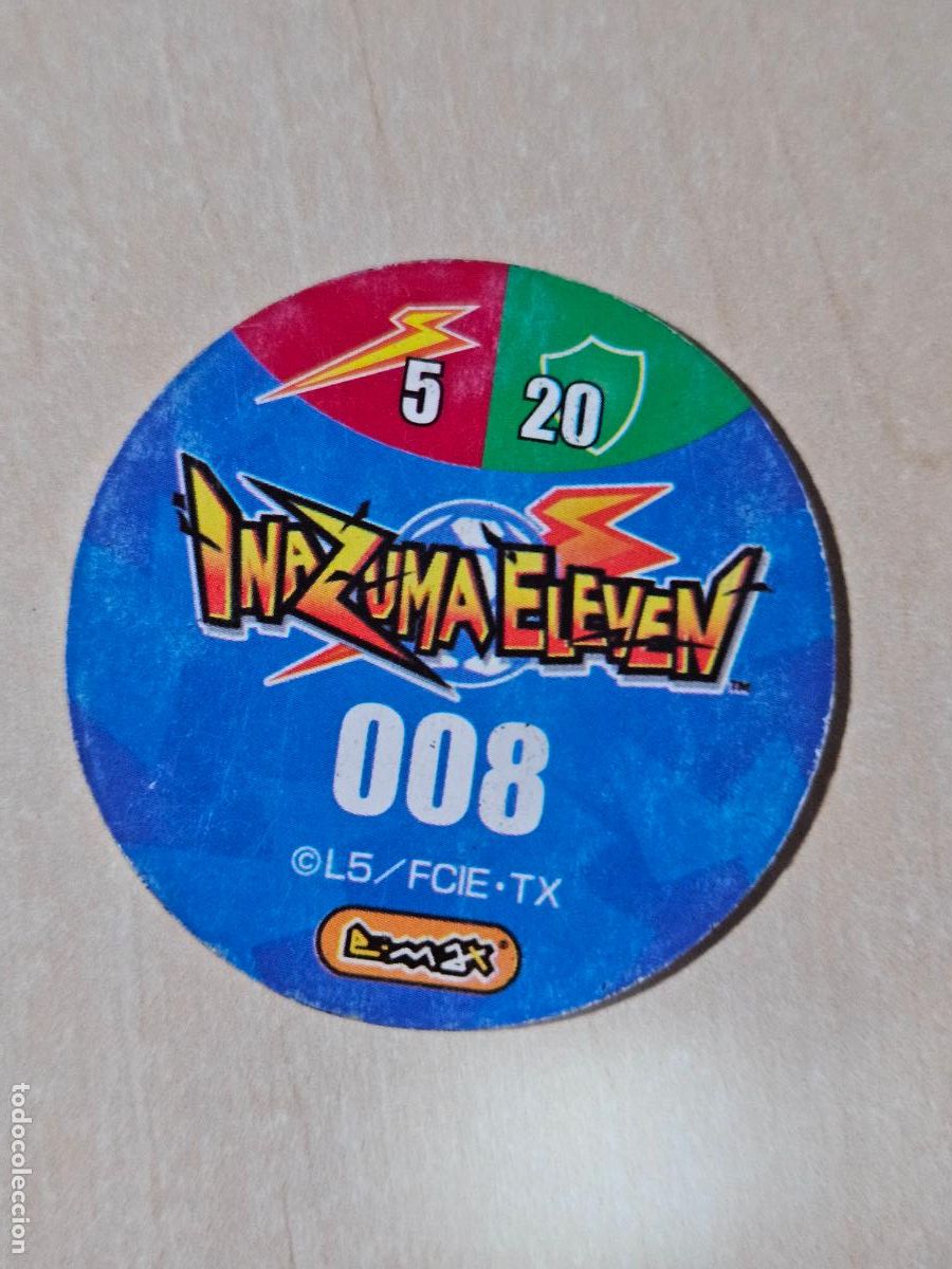 Coleccionismo cromos antiguos: N&ordm; 8 - TAZO - INAZUMA ELEVEN - E-MAX - Foto 2