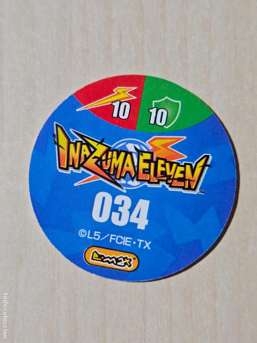 Coleccionismo cromos antiguos: N&ordm; 34 - TAZO - INAZUMA ELEVEN - E-MAX - Foto 2
