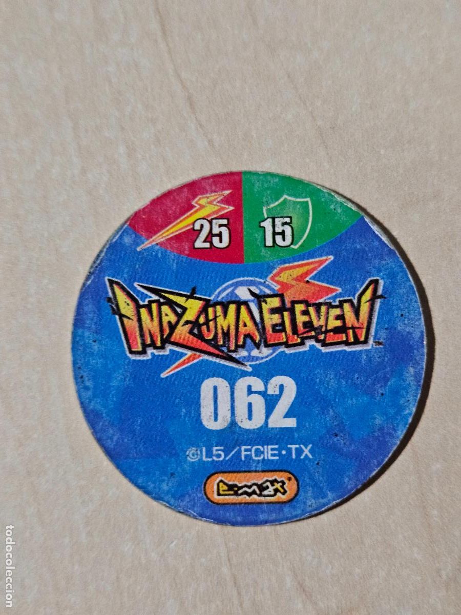 Coleccionismo cromos antiguos: N&ordm; 62 - TAZO - INAZUMA ELEVEN - E-MAX - Foto 2