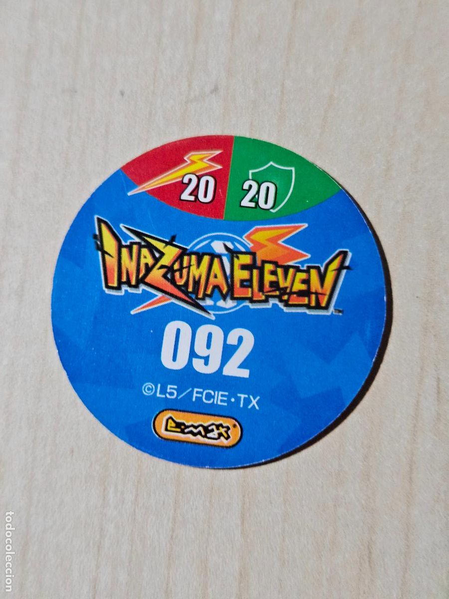Coleccionismo cromos antiguos: N&ordm; 92 - TAZO - INAZUMA ELEVEN - E-MAX - Foto 2