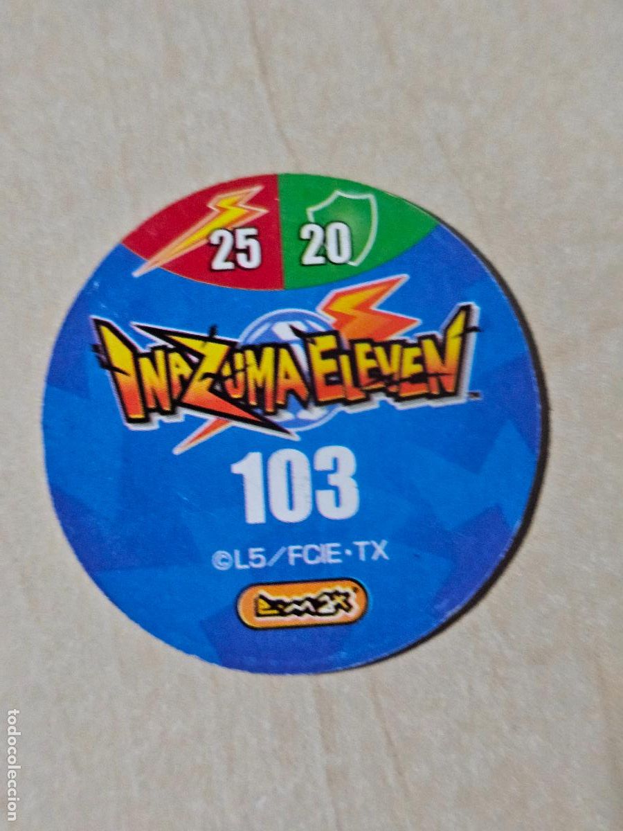 Coleccionismo cromos antiguos: N&ordm; 103 - TAZO - INAZUMA ELEVEN - E-MAX - Foto 2