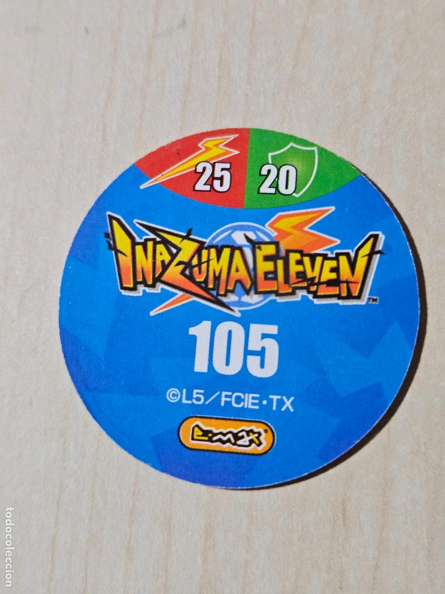 Coleccionismo cromos antiguos: N&ordm; 105 - TAZO - INAZUMA ELEVEN - E-MAX - Foto 2