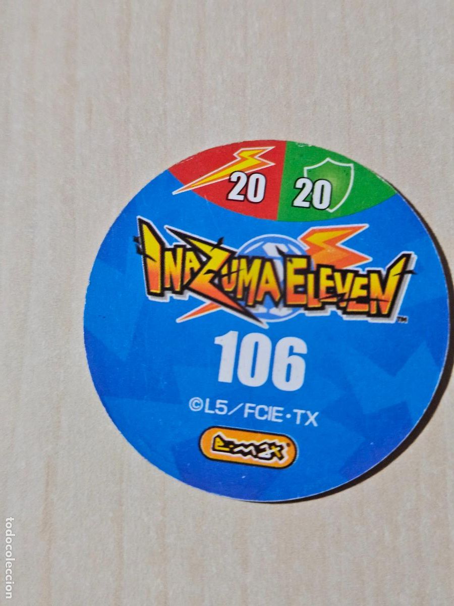 Coleccionismo cromos antiguos: N&ordm; 106 - TAZO - INAZUMA ELEVEN - E-MAX - Foto 2
