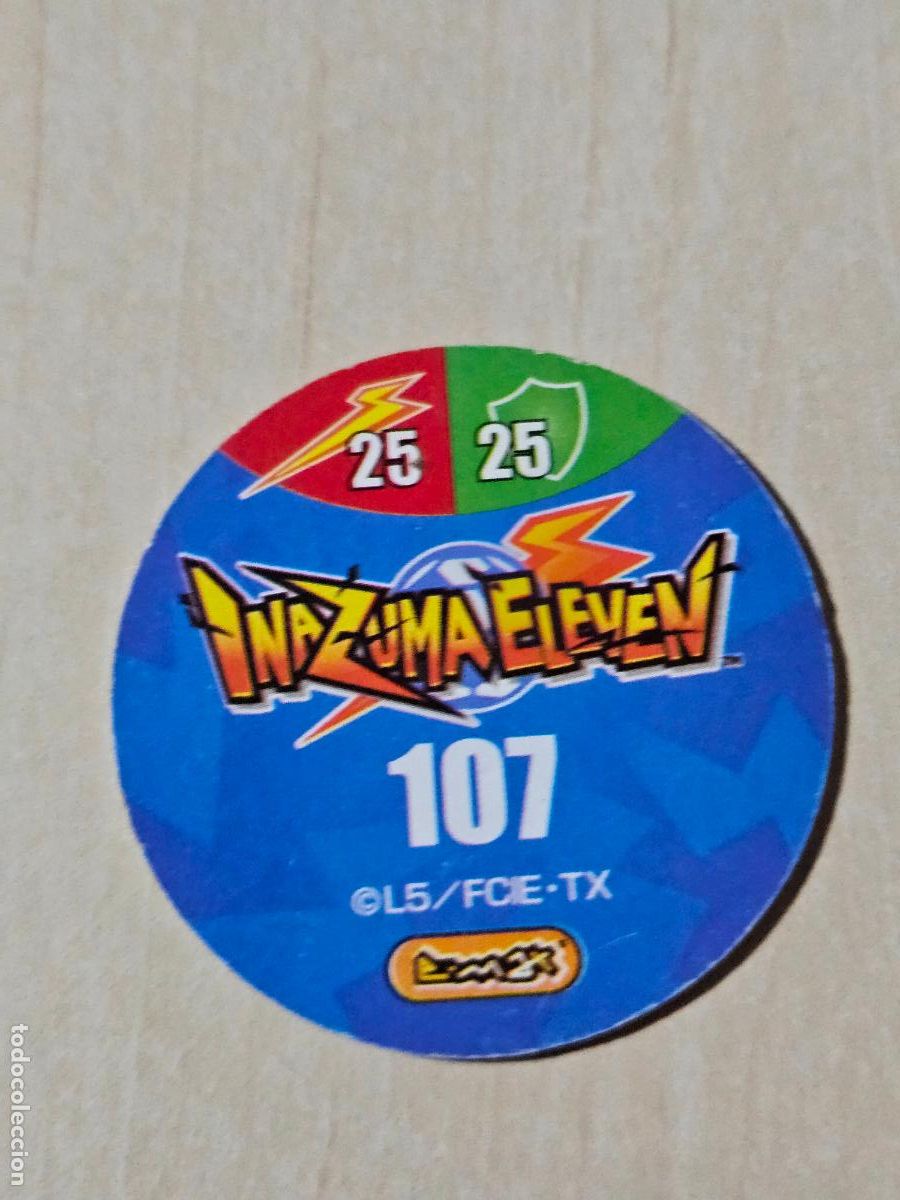 Coleccionismo cromos antiguos: N&ordm; 107 - TAZO - INAZUMA ELEVEN - E-MAX - Foto 2